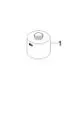 DORNBRACHT Spender Aufnahme, Wand ERSATZTEILE 90101052900 D. 60 x 49 mm Chrom, 90101052900-00 Galeriebild 2